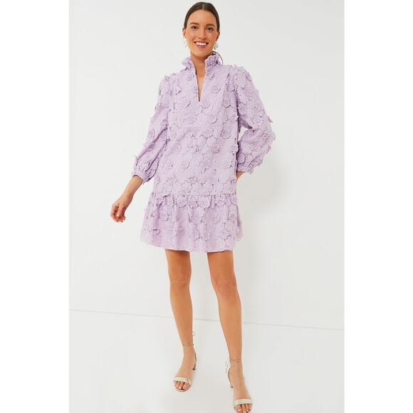 TUCKERNUCK Lilac Lace Palmerston Dress Size XS NWT Retail $328 Tuckernuck - Picture 4 of 8
